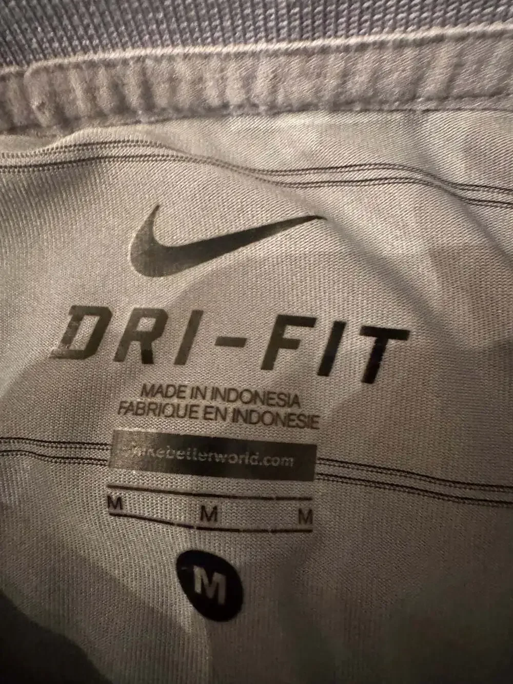 Nike Dri-FIT Striped Golf Polo Shirt Light Grey h1247